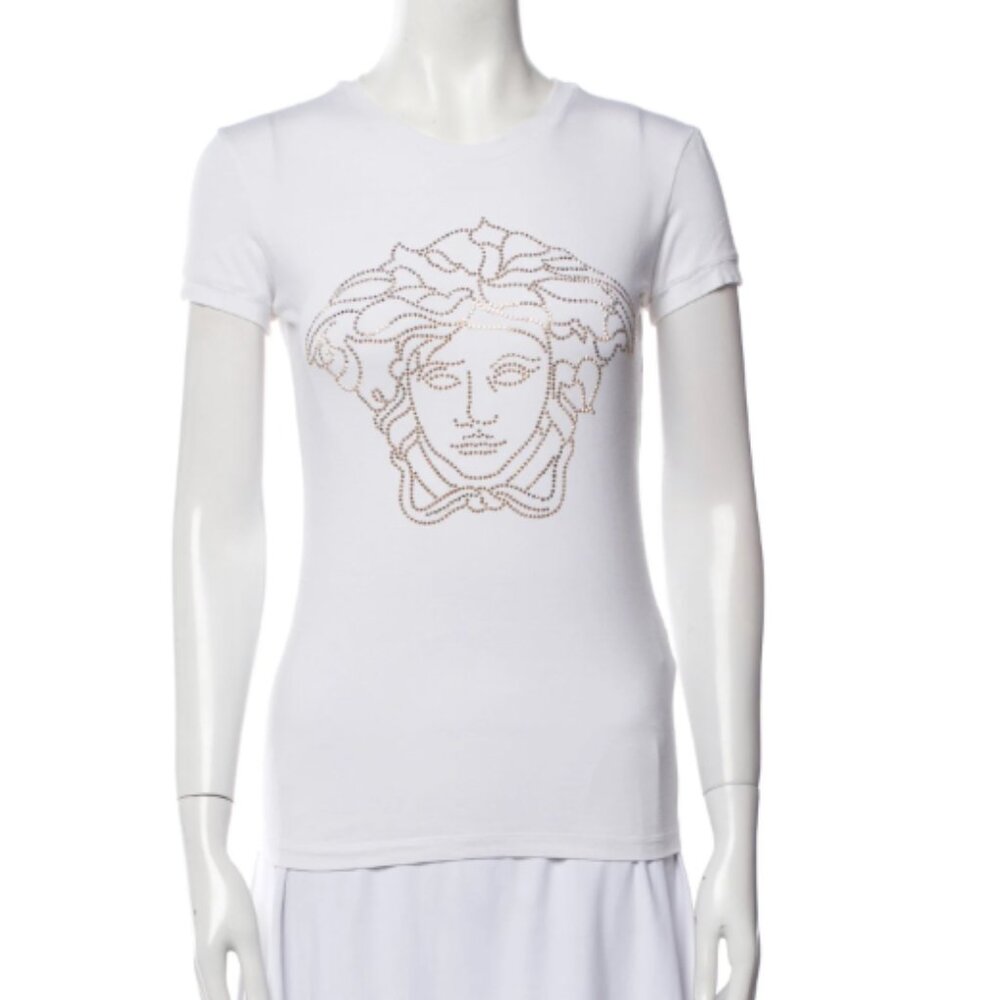 Versace Graphic Print Crew Neck T-Shirt